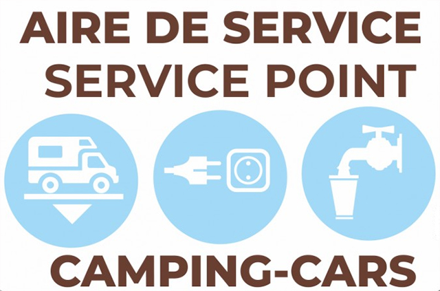 Aire de service du camping Le Parc Saint Michel à Menton pour camping-car.